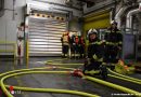 Nö: Brand im Edelstahlbehälter einer Absauganlage