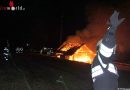 Stmk: Vollbrand der Ausschankhütte am Sportplatz in Eibiswald