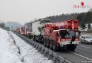 Nö: Mehrstündiger Kraneinsatz nach Lkw-Auffahrunfall auf der Wiener Außenringautobahn
