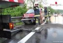 Nö: Verkehrsunfall im strömenden Regen zwischen Gloggnitz und Neunkirchen