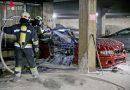 Oö: Brandmeldeanlage entdeckte Fahrzeugbrand in Tiefgarage