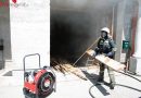 Nö: Aufwendiger Atemschutzeinsatz bei Brand im Hackschnitzellager