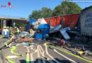 D: Schwerer Lkw-Auffahrunfall: Gefahrgutlenker machte Fahrzeug zum Puffer für Reisebus