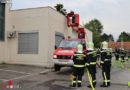 Nö: Branddienstübung der Maria Enzersdorfer Wehr am Wirtschaftshof