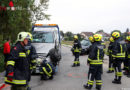 Oö: Heftige Kollision zweier Autos in einer Kurve