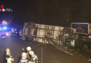 Oö: Lkw-Anhänger bei Andorf über Böschung gestürzt