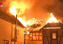D: Vollbrand einer Scheune mit angrenzendem Wohnhaus in Nieder Kostenz