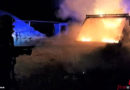 Oö: Container in Steyr-Münichholz in Vollbrand