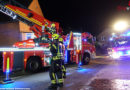 D: Feuer in einem Mehrfamilienhaus in Burg → zwei Drehleitern im Einsatz