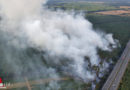D: Rund 28 Hektar Wald an der A7 in Flammen → Wochenendhausgebiet evakuiert
