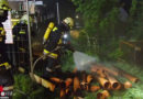 Nö: Brennende PVC-Kanalrohre in Haidershofen