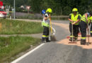 Stmk: Gewaltige Ölspur verunreinigte Landesstraße in Kobenz