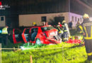 Oö: Auto touchiert Haus in Maria Neustift und überschlägt sich mehrmals