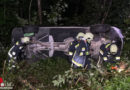 Nö: Sekundenschlaf → BMW-7er-Coupes landet seitlich in der Botanik, Crash-Sensor alarmierte