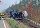 D: Mit Natriumwasserglas beladener Tankwagen auf der A 7 bei Soltau umgekippt