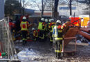 D: Mann in Elsmhorn bei Tiefbauarbeiten unter Mauerresten eingeklemmt