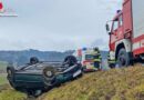 Stmk: Auto-Dachlandung auf der L 619 in Deutschlandsberg