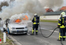 D: VW Golf in Leer in Flammen aufgegangen