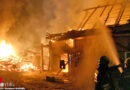 Oö: Brand einer Scheune sowie Teile eines Wohnhauses in Altheim