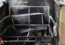 Nö: Balkonfeuer im 6. OG in Wr. Neustadt mit Kübelspitze bekämpft