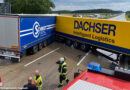 D: Zwei Sattelschlepper auf der A7 bei Brackel ineinander „verheddert“