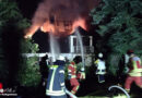 D: Alte Stadtvilla in Heiligenhaus in Flammen