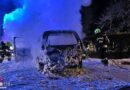 Stmk: In Vollbrand stehender Pkw in Hitzendorf