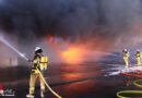 D: Vollbrand einer Gewerbehalle in Fernthal in Asbach