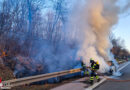 Bayern: Auto- und Böschungsbrand auf der A 95 in München