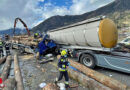Südtirol: Schwerer Lkw-Auffahrunfall auf der A 22 zwischen Sterzing und Brixen → ein Toter schwer eingeklemmt