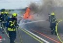 Nö: Pkw-Brand auf der S 3 bei Göllersdorf