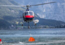Tirol: Waldbrand durch Funkenflug auf etwa 1.500 m in Ladis