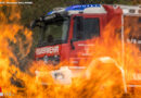 Tirol: Brennende Jagdhütte in Ebbs