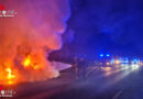 D: Vollbrand eines Pkw auf der BAB 40 in Bochum