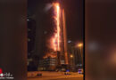 VAE: 35-stöckiges Hochhaus brennt nahe Burj Khalifa in Dubai teilweise über alle Etagen