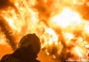 D: Großfeuer in Freiburg-Hochdorf → Gewerbekomplex mit 60.000 Quadratmetern betroffen → 50 Mio. Euro Schaden erwartet