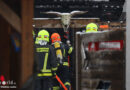 Oö: Brand einer größeren Gartenhütte in Vöcklabruck