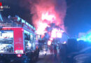 D: Wohnhaus nach vermuteter Brandstiftung in Coesfeld in Vollbrand