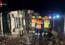 Nö: Umgestürztes Lkw-Gespann auf der S 5 bei Grafenwörth / Tulln → Lenker eingeschlossen