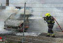 Nö: Auto-Vollbrand im Gewerbegebiet von Schwechat