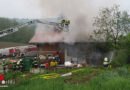 Stmk: 80 Kräfte bei Wirtschaftsgebäudebrand in Rittschein in Fürstenfeld