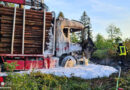 D: Brennender Holztransporter in Breckerfeld