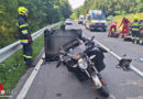 Stmk: Pkw-Motorrad-Kollision auf der Radlpassbundesstraße → zwei Verletzte