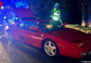 Nö: Brennender Ferrari mittels Handfeuerlöscher gelöscht