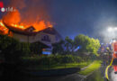Stmk: Dachstuhl während eines Gewitters in Vollbrand geraten