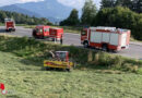 Schweiz: Traktor-Bandrechen-Gespann kommt ins Rollen und klemmt 21-Jährigen ein