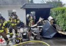 D: Feuer in Garage neben Wohnhaus in Bremerhaven