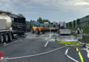 D: Lkw mit Lithium-Ionen-Akkus nach Auffahrunfall in Helmstedt in Flammen → Fahrer massiv eingeklemmt verbrannt