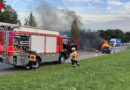 Schweiz: Erst rauchendes Auto brennt in Feusisberg