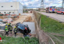 Bgld: Pkw landet auf Baustelle in Neusiedl am See → ein Verletzter